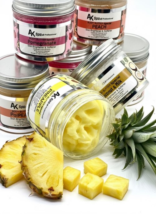 کره بدن اسپشیال برند AK رایحه آناناس