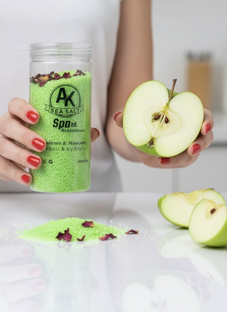 نمک دریایی برندAK رایحه سیب