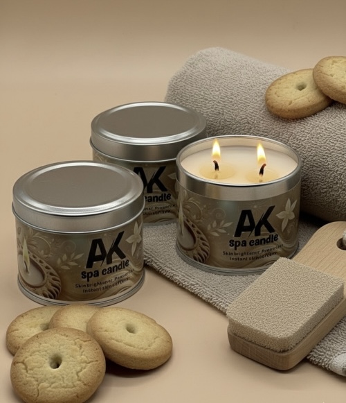 شمع اسپا برند AK رایحه بیسکوییت