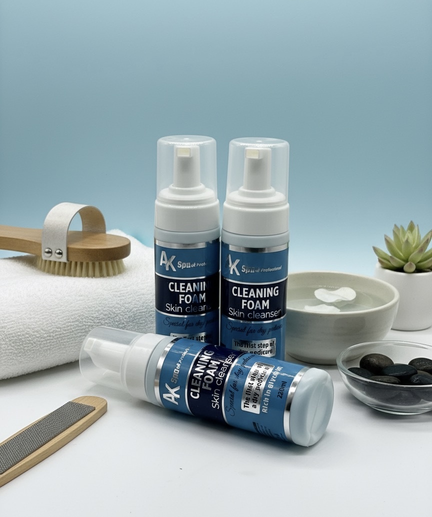 فوم شستشو مخصوص پدیکور خشک برندAK